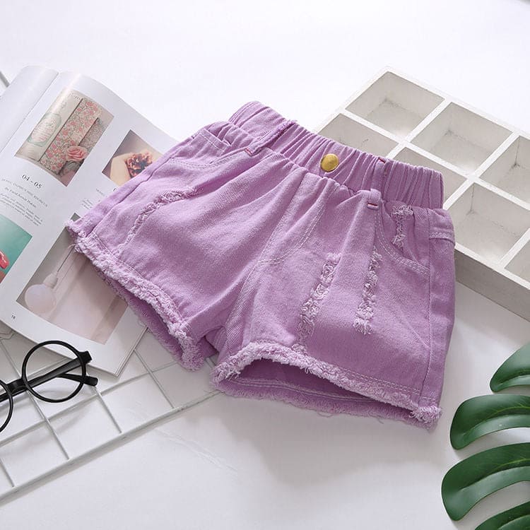 New Western Style Girls Denim Shorts - The Little Big Store