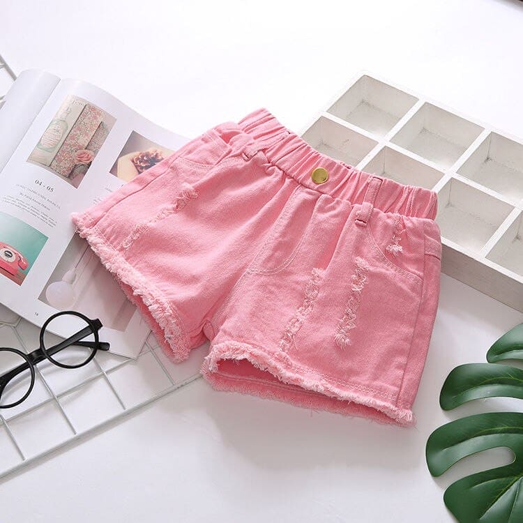 New Western Style Girls Denim Shorts - The Little Big Store