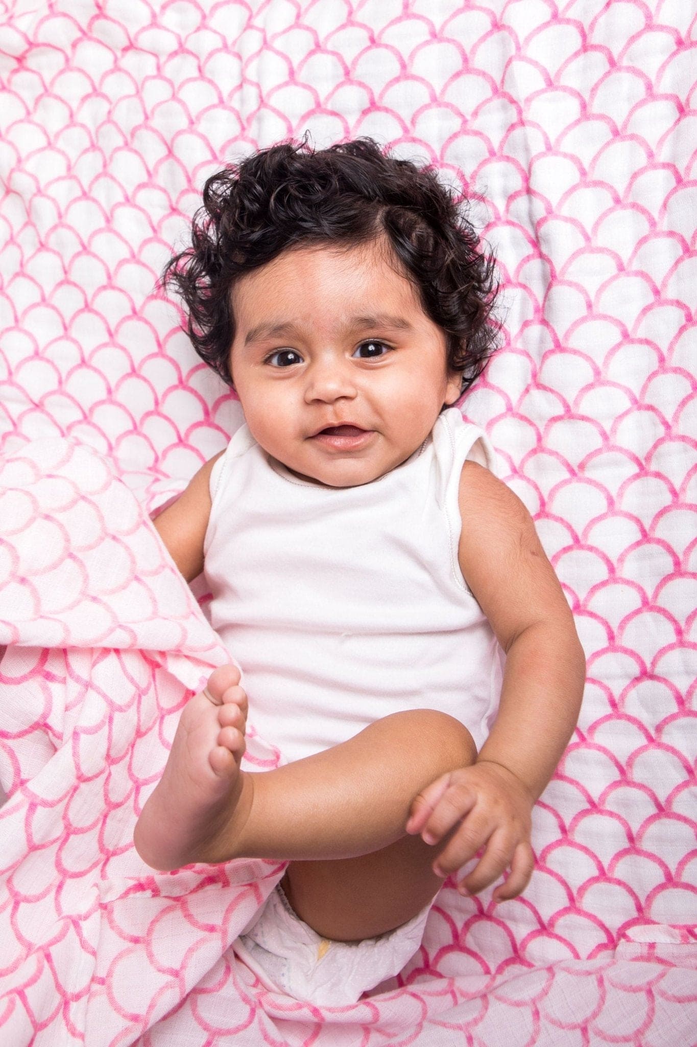 ORGANIC SWADDLE - PINK RAINBOW - The Little Big Store