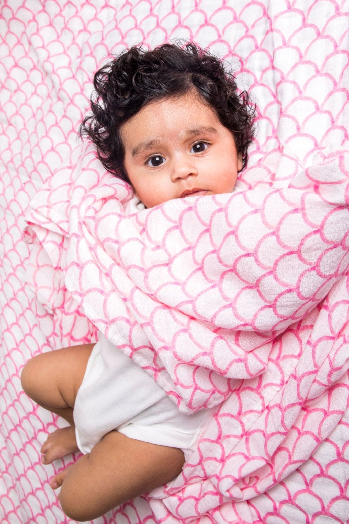 ORGANIC SWADDLE - PINK RAINBOW - The Little Big Store