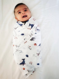 ORGANIC SWADDLE - UNDER THE SEA - The Little Big Store