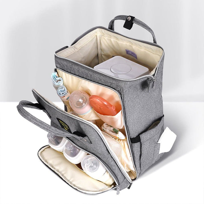 Primary Core Pocket Open Wide Diaper Backpack - The Little Big Store