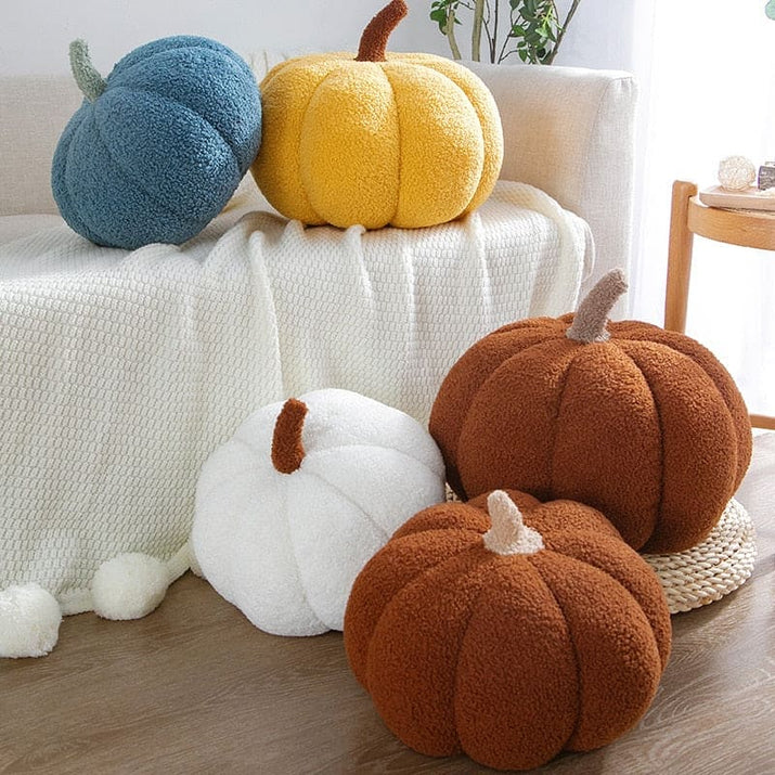 Pumpkin Patch Hug: Stuffed Pumpkin Pillow Toy - The Little Big Store