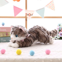 Purr-fect Companionship: New Cute Plush Cat – White & Black Soft Stuffed Toy for Kids, a Cuddly Gift for Boys and Girls! 🐾🎁 - The Little Big Store