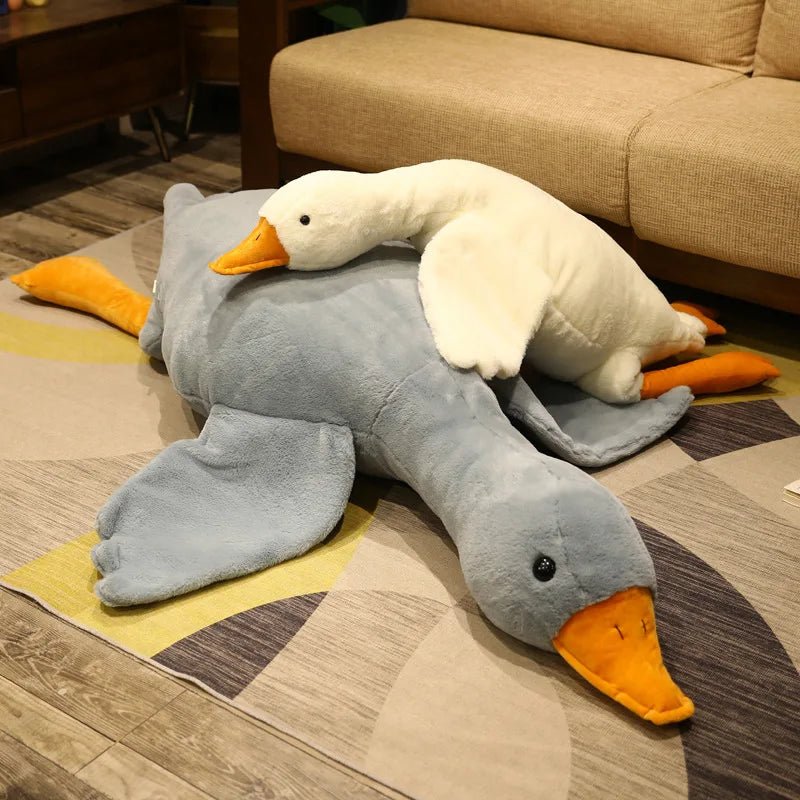 Quacktastic Dreams: 50-190cm Giant Duck Plush Sleep Pillow!
