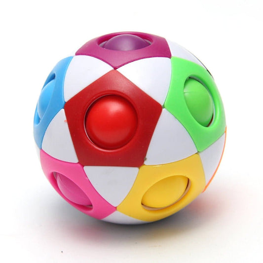 Rainbow Puzzle Ball: Fidget Fun for All Ages! 🌈🧩 Perfect Gift for Kids, Teens, and Adults! 🎁✨ - The Little Big Store