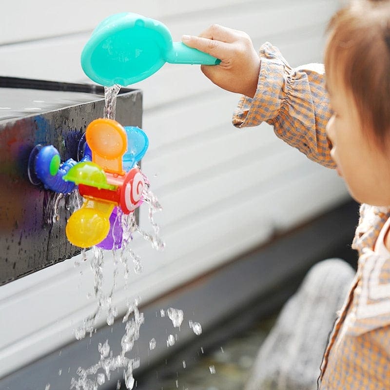 Rainbow Whirl: Baby Bath Colorful Waterwheel Fun Sucker! - The Little Big Store