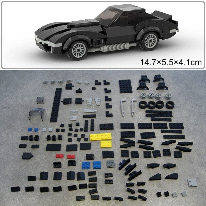 🏎️ Rev Up the Fun: Model Sport Brick Building Block Car Toy 🚀 - The Little Big Store