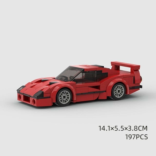 🏎️ Rev Up the Fun: Model Sport Brick Building Block Car Toy 🚀 - The Little Big Store