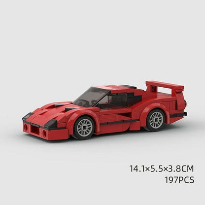 🏎️ Rev Up the Fun: Model Sport Brick Building Block Car Toy 🚀 - The Little Big Store