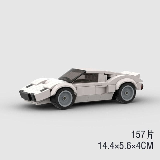 🏎️ Rev Up the Fun: Model Sport Brick Building Block Car Toy 🚀 - The Little Big Store