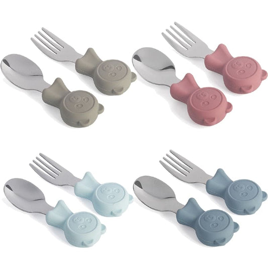 Shine Bright: Stainless Steel Kids Cutlery Set for Happy Mealtimes - The Little Big Store
