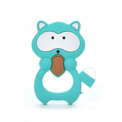Silicone Giraffe Baby Teether: The Perfect Animal Teething Toy for Newborns - Care, Comfort, and Fun in One! - The Little Big Store