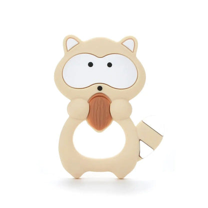 Silicone Giraffe Baby Teether: The Perfect Animal Teething Toy for Newborns - Care, Comfort, and Fun in One! - The Little Big Store