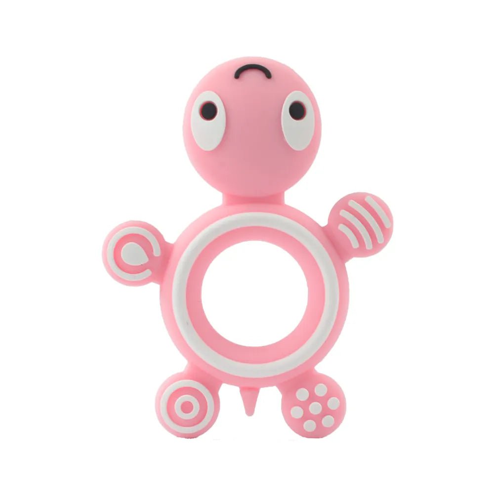 Silicone Giraffe Baby Teether: The Perfect Animal Teething Toy for Newborns - Care, Comfort, and Fun in One! - The Little Big Store