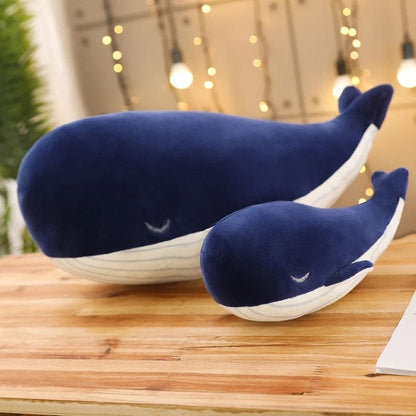 WhimsyWhale: SnuggleBuddy Soft Blue Whale Plush - The Little Big Store