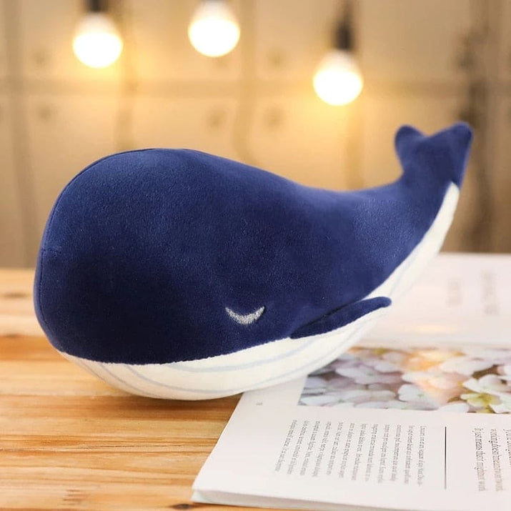 WhimsyWhale: SnuggleBuddy Soft Blue Whale Plush - The Little Big Store