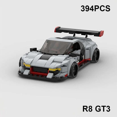 Speed Demons: RS6 Avant R8 GT3 RS7 Building Blocks Toy - The Little Big Store