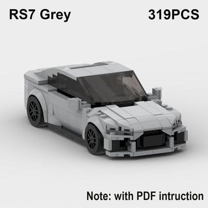 Speed Demons: RS6 Avant R8 GT3 RS7 Building Blocks Toy - The Little Big Store