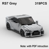 Speed Demons: RS6 Avant R8 GT3 RS7 Building Blocks Toy - The Little Big Store