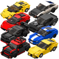Speed into Learning: Supercar Sports Educational Building Block Toy - The Little Big Store