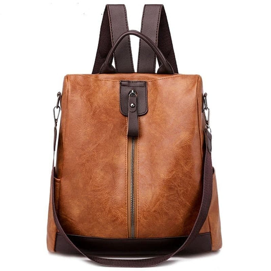 Timeless Elegance: 3-in-1 Retro PU Leather Backpack for Stylish Kids - The Little Big Store