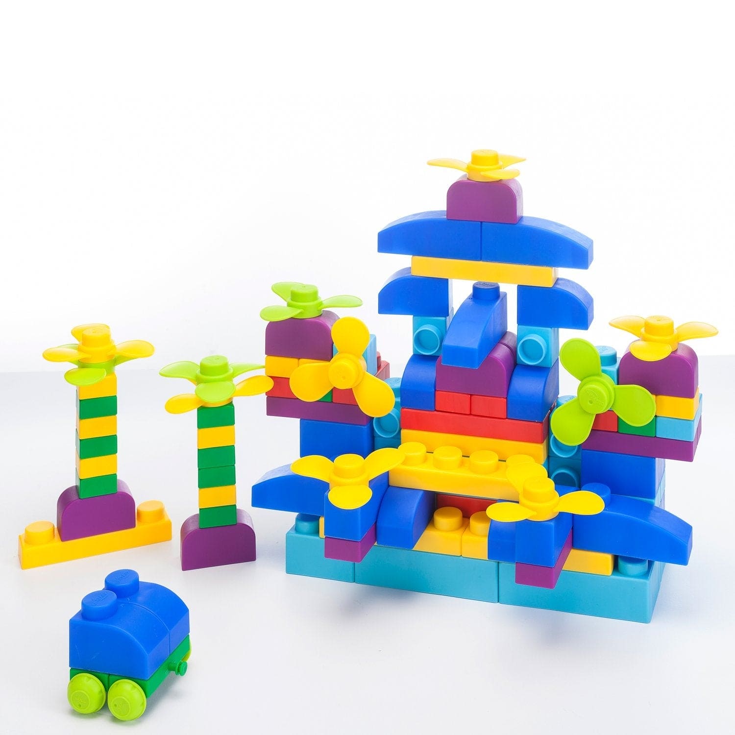 UNiPLAY Soft Building Blocks Plus Series 122pcs Primary Color - The Little Big Store