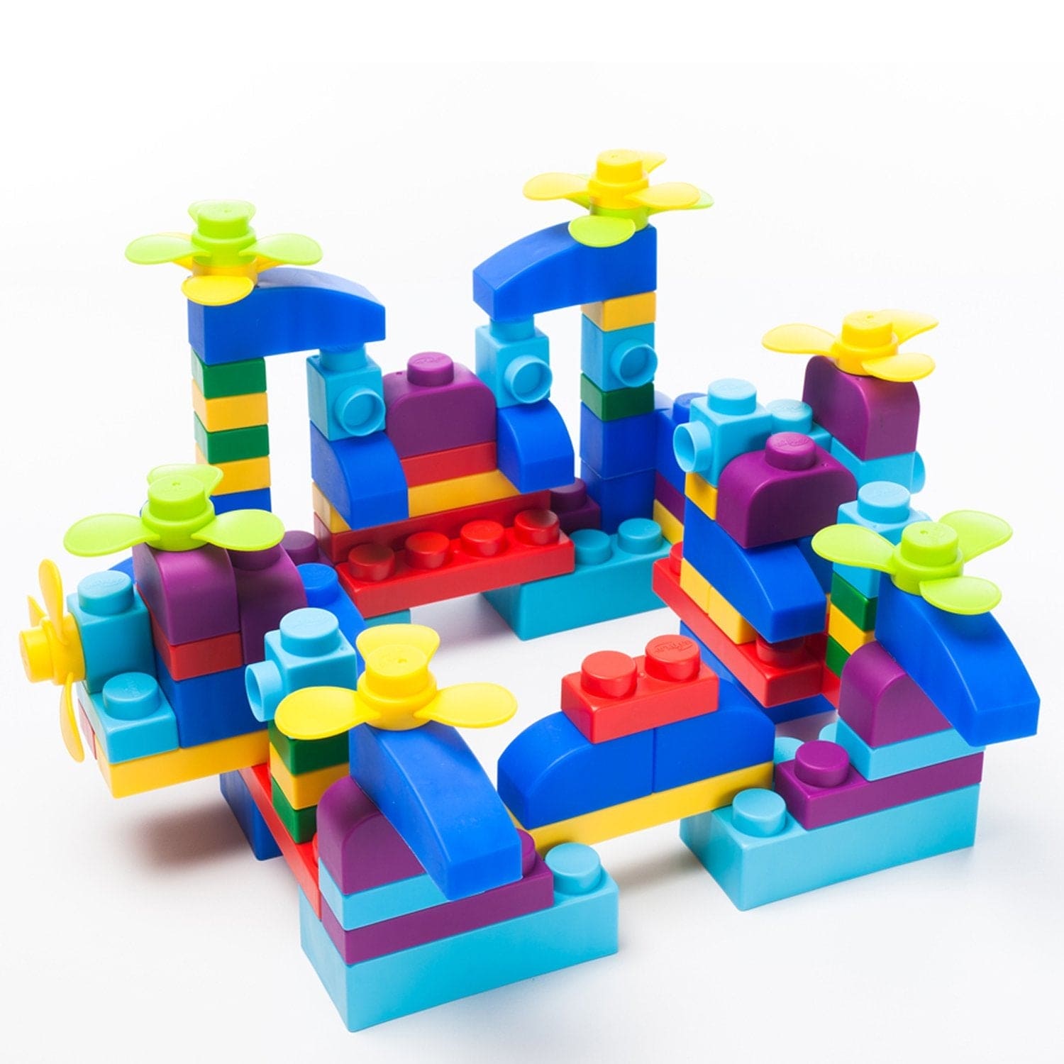 UNiPLAY Soft Building Blocks Plus Series 122pcs Primary Color - The Little Big Store