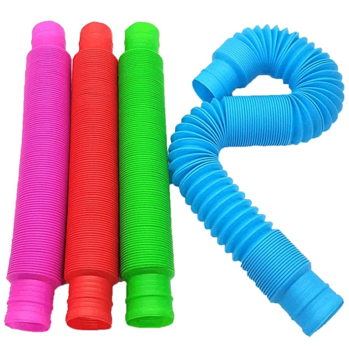 Vivid Adventures Await: Colorful Plastic Toy Tube - The Little Big Store