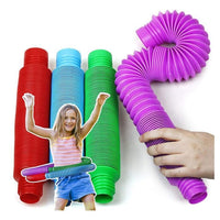 Vivid Adventures Await: Colorful Plastic Toy Tube - The Little Big Store