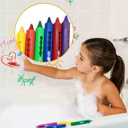 Rainbow Adventures Await! 🌈 Explore with Washable Crayons for Kids: Unleash Colorful Creations, Mess-Free Magic! 🎨✨ - The Little Big Store
