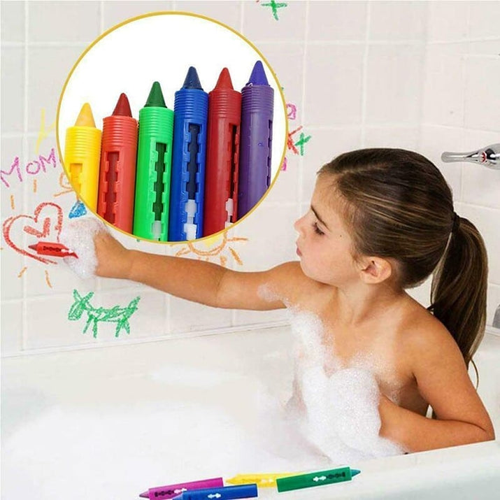 Rainbow Adventures Await! 🌈 Explore with Washable Crayons for Kids: Unleash Colorful Creations, Mess-Free Magic! 🎨✨ - The Little Big Store