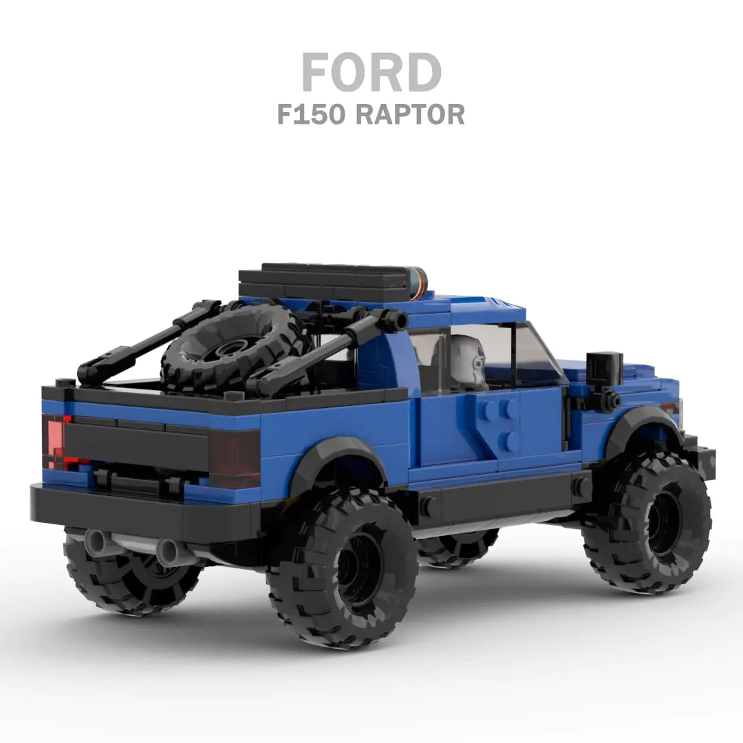 Technical Ford Raptors F-150 Pickup Truck Car Building Blocks - The Little Big Store