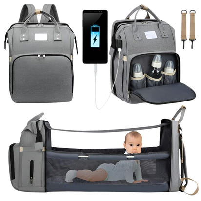 Your Baby's Dream Haven: The Ultimate Portable Bed & Diaper Bag Combo! (Free Shipping + Free Gift + Free Parenting Guide)) - The Little Big Store