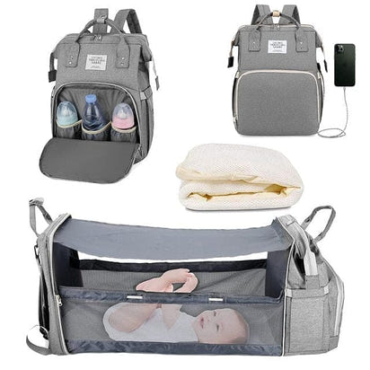 Your Baby's Dream Haven: The Ultimate Portable Bed & Diaper Bag Combo! (Free Shipping + Free Gift + Free Parenting Guide)) - The Little Big Store