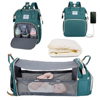 Your Baby's Dream Haven: The Ultimate Portable Bed & Diaper Bag Combo! (Free Shipping + Free Gift + Free Parenting Guide)) - The Little Big Store