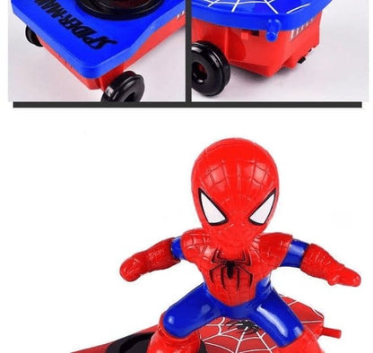 Zoom into Adventure: Spiderman Stunt Scooter – The Ultimate Electric Toy Car for Thrilling Fun and Festive Gifts! 🕷️🛴🎁 - The Little Big Store